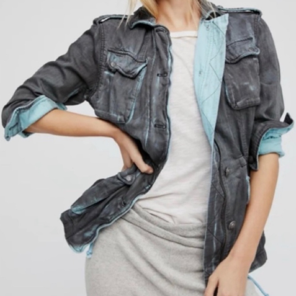 FREE PEOPLE Double Cloth Utility Jacket Size XS